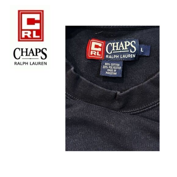 Chaps Ralph Lauren VINTAGE 1990’s Sweatshirt -‎ Size L - Picture 2 of 2